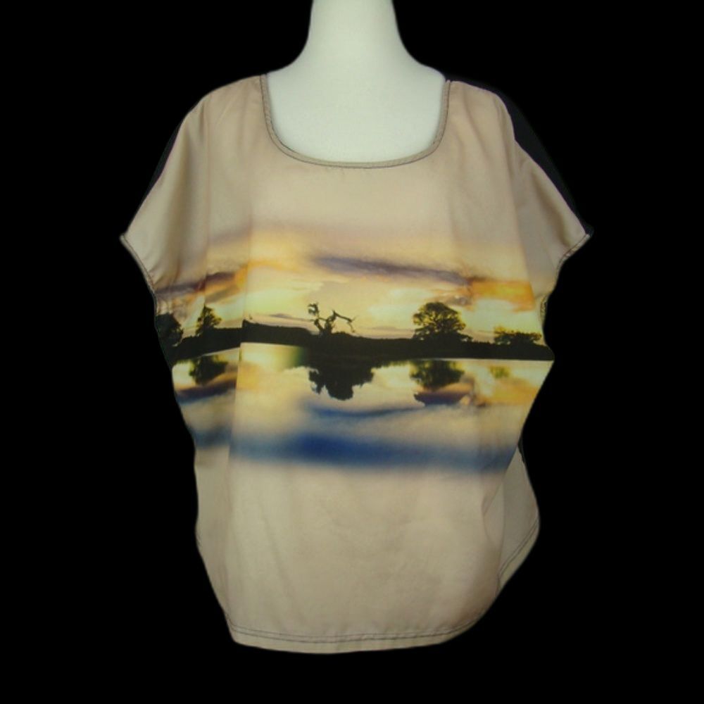 LYS short sleeve top size 3X Sunset Beach